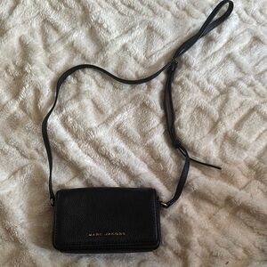 Marc Jacobs Black Structured Crossbody Bag